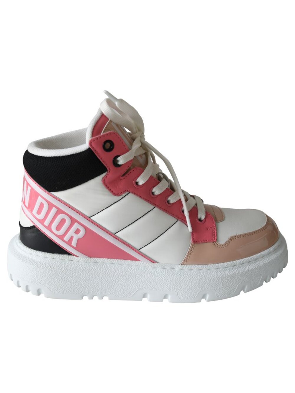 Dior D-Player Sneaker Nylon Calfskin Multicolor Pink - Picture 2 of 5